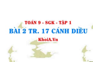 Bài 2 trang 17 Toán 9 Cánh diều Tập 1